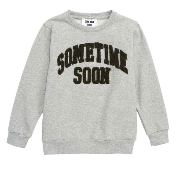 Sometime Soon Boy’s College Crewneck Sweatshirt - Picture 1 of 7